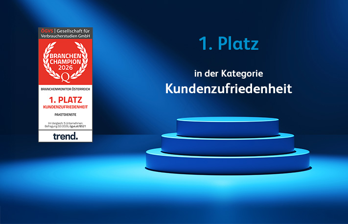 1. Platz in der Kategorie Kundenzufriedenheit 2026 beim Branchenmonitor &Ouml;sterreich des &Ouml;GVS