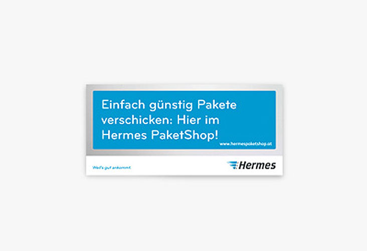 blau-grauer Hermes Deckenhänger